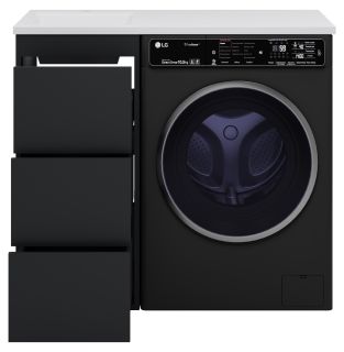 Напольная тумба под раковину Brevita Grafit GRA-01040-013Я под стиральную машину 40см графит